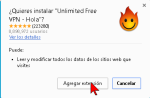 hola vpn google chrome