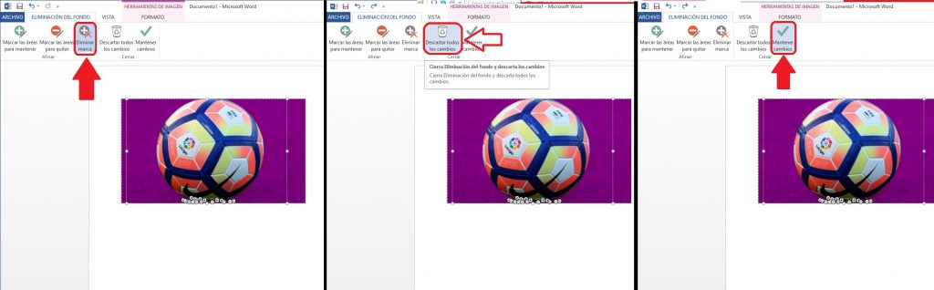 Editar fondo y cambios en imagen con Microsoft Word
