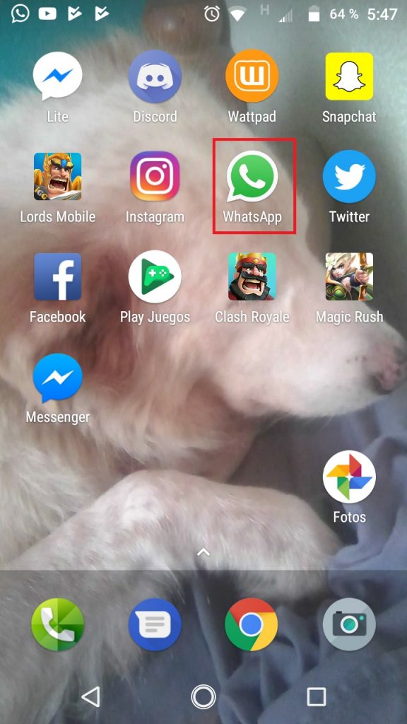 Abrir app de Whatsapp en Android