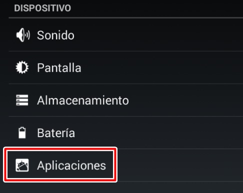 Ve a la sección de aplicaciones de tu Android