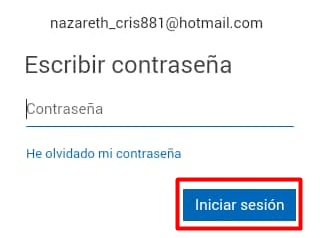 Iniciar sesión en la app con tu correo de Outlook