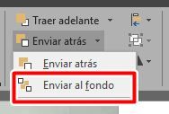 Selecciona enviar al fondo en PowerPoint