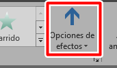 Selecciona opciones de efectos en PowerPoint