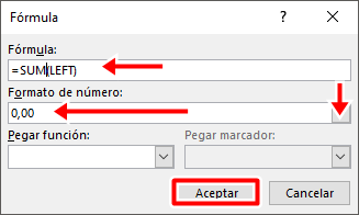 Configura la formula en Word