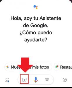 Inicio de Google Lens