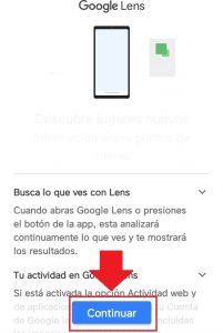 Opciones y características de Google Lens