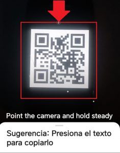 Escanear código QR con Google Lens